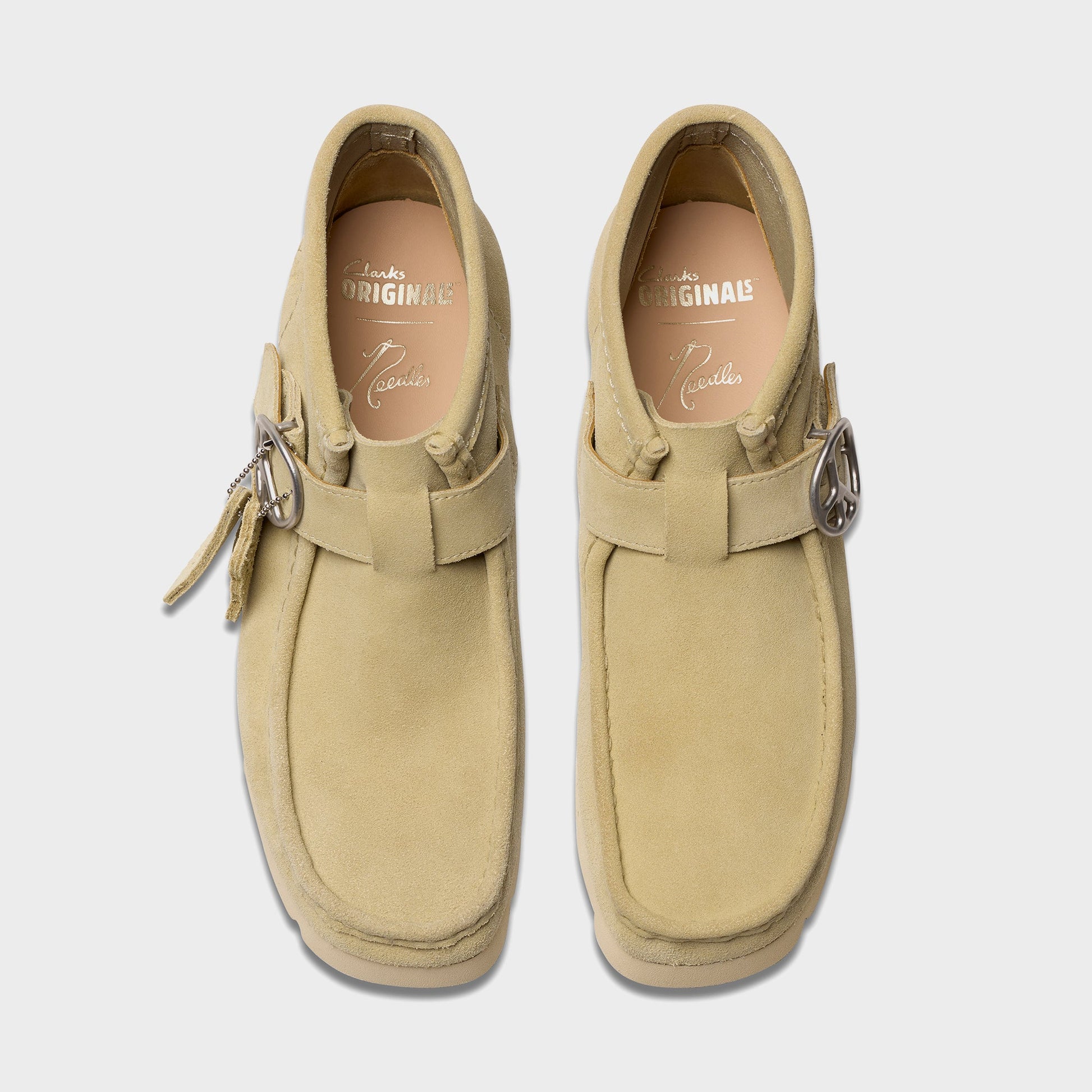 Men Kith Clarks x Needles Walla Strap Boot - Maple Suede