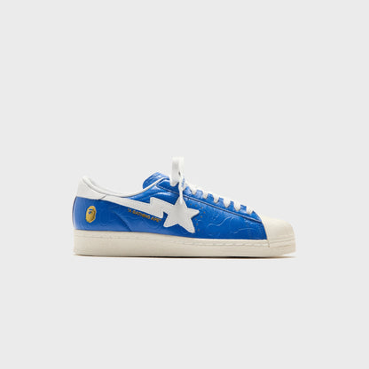 Men Kith adidas x Bape Superstar - Blue / White / Off White