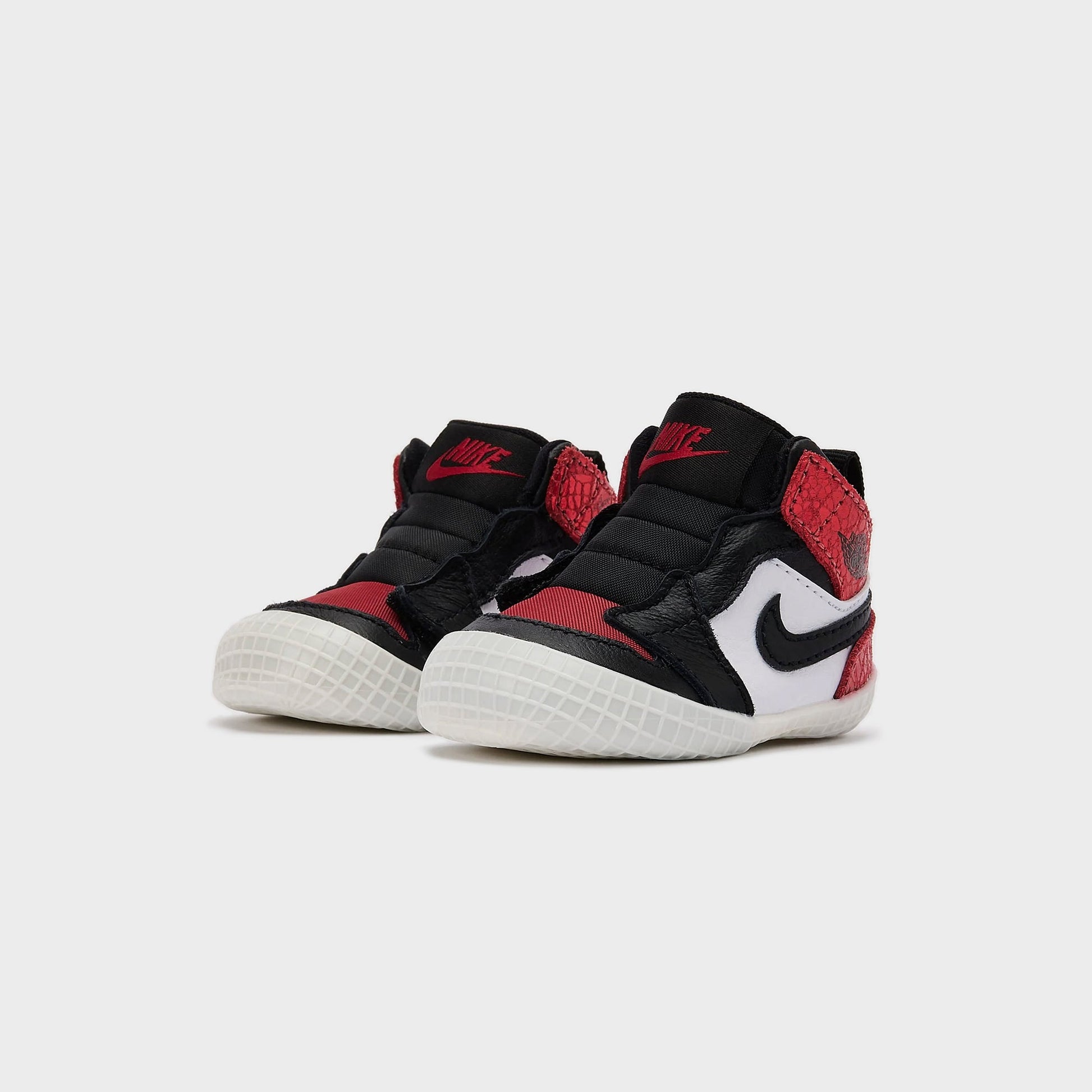 Kids Kith Jordan Air Jordan 1 Crib Bootie - Red / Black / White