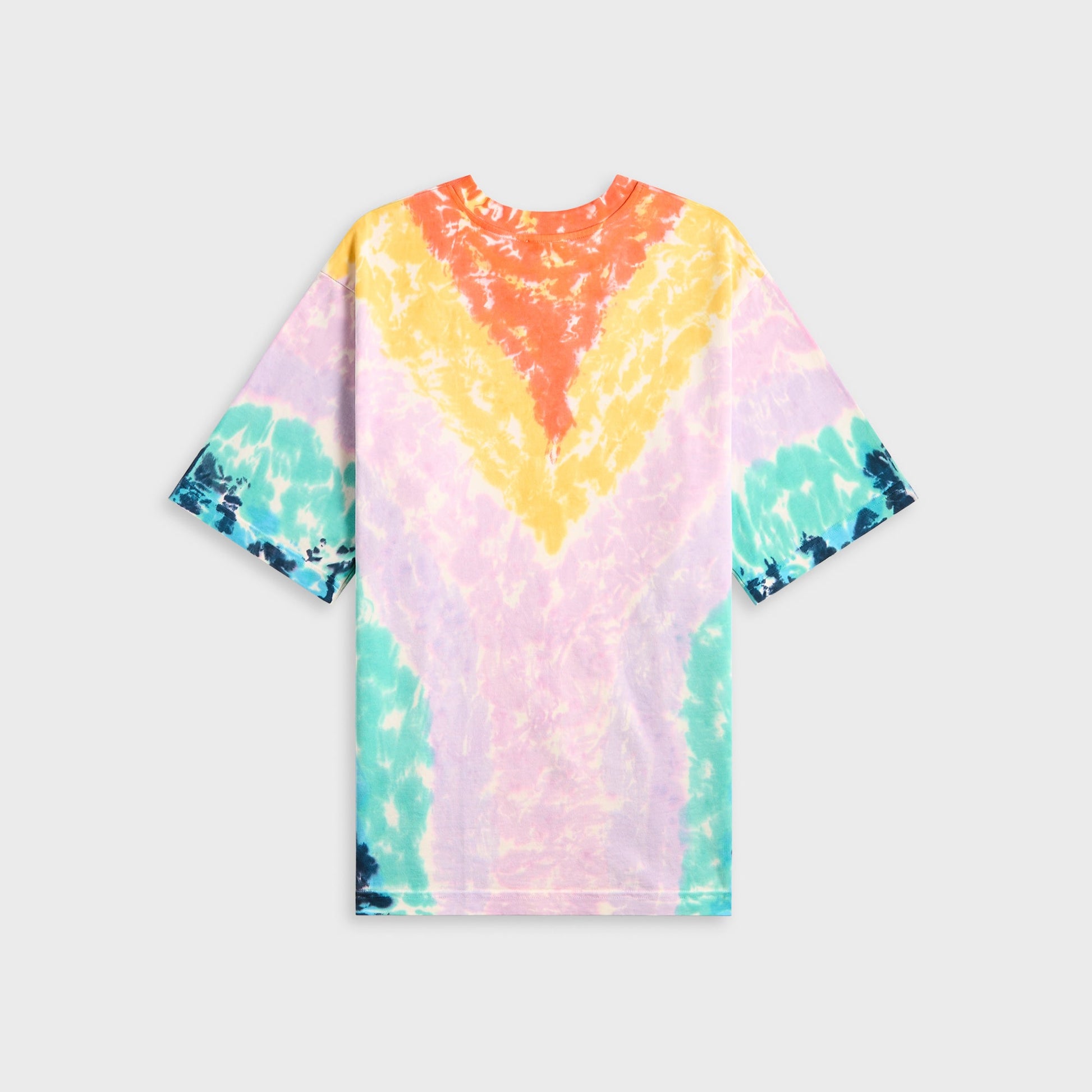 Men Kith Casablanca Printed Oversized Tie Dye Surf Trip Tee - Multicolor