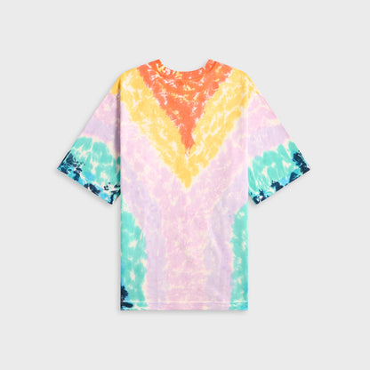 Men Kith Casablanca Printed Oversized Tie Dye Surf Trip Tee - Multicolor