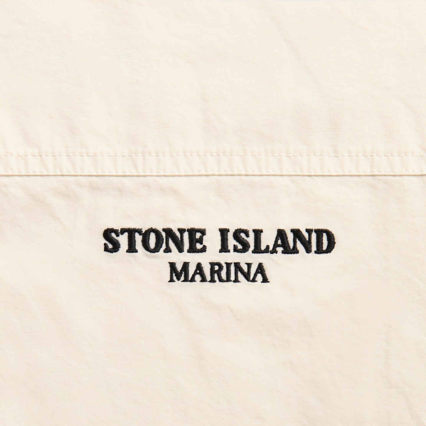 Men Kith Stone Island Cotton Tela Marina Shirt - Ivory