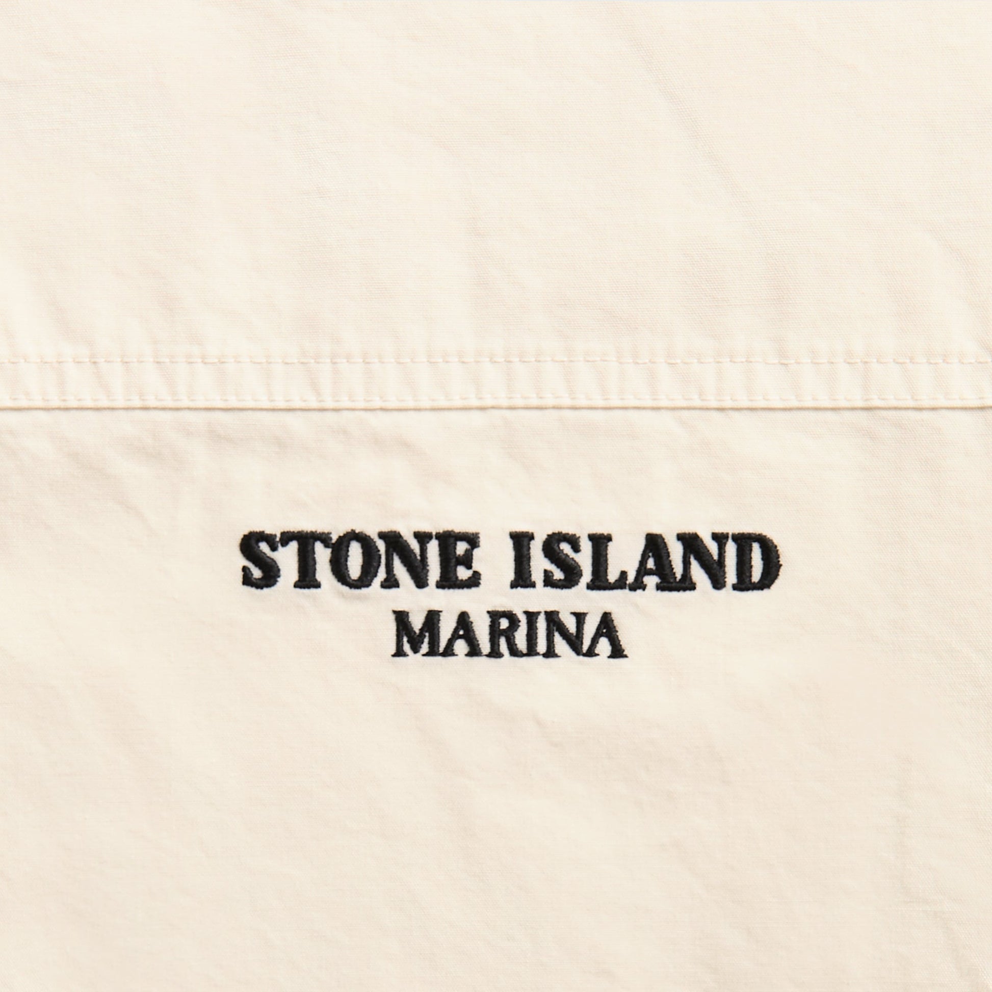 Men Kith Stone Island Cotton Tela Marina Shirt - Ivory