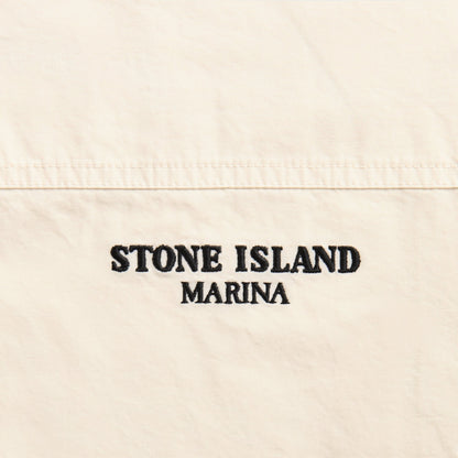 Men Kith Stone Island Cotton Tela Marina Shirt - Ivory