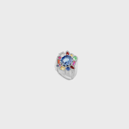 Men Kith Bleue Burnham Cottage Garden Cocktail Ring - Multi