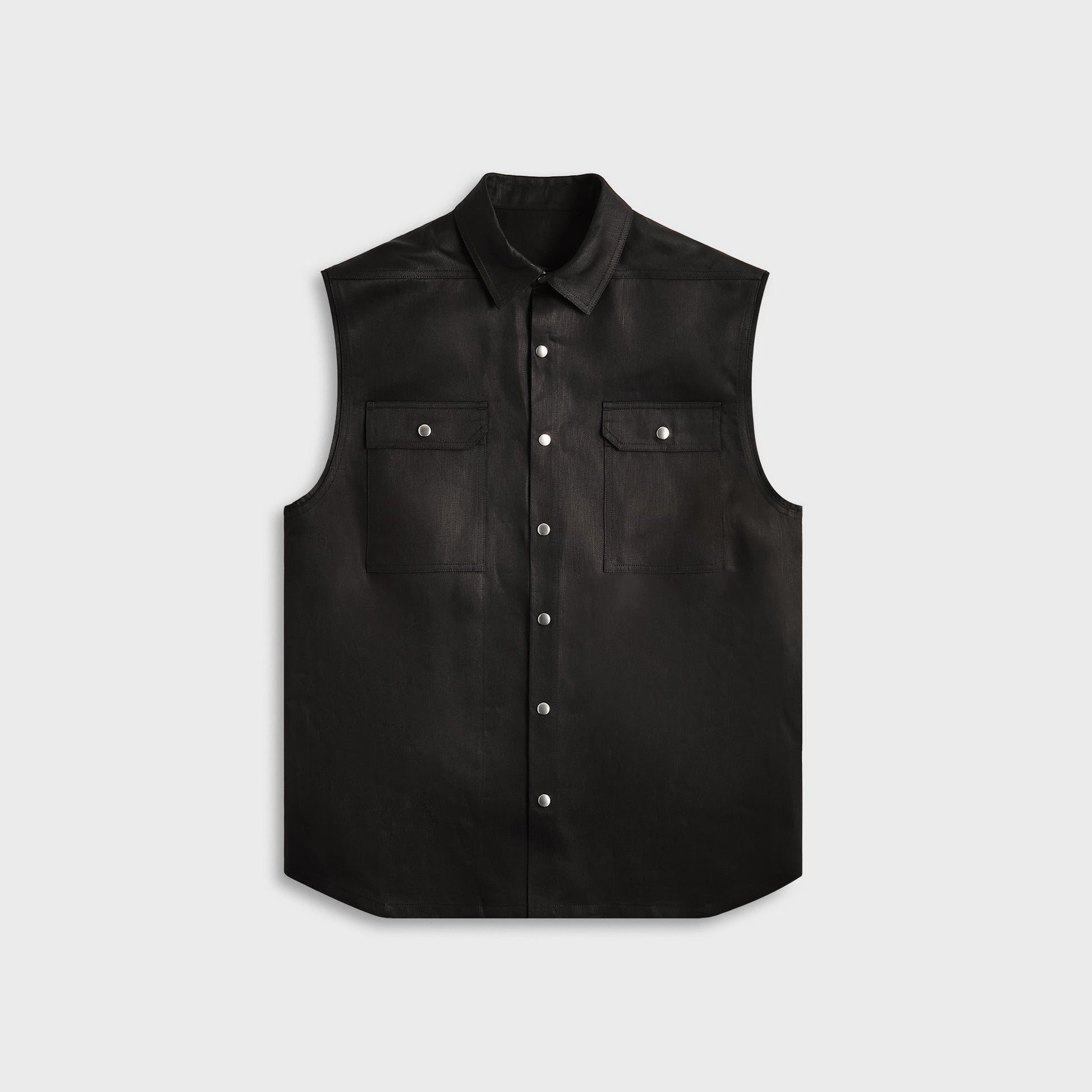 Men Kith Rick Owens Giacca Senza Maniche Jumbo Sl Outershirt - Black