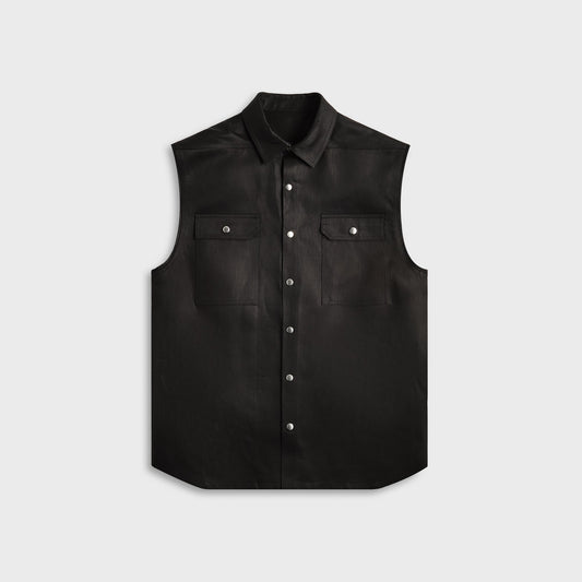 Men Kith Rick Owens Giacca Senza Maniche Jumbo Sl Outershirt - Black