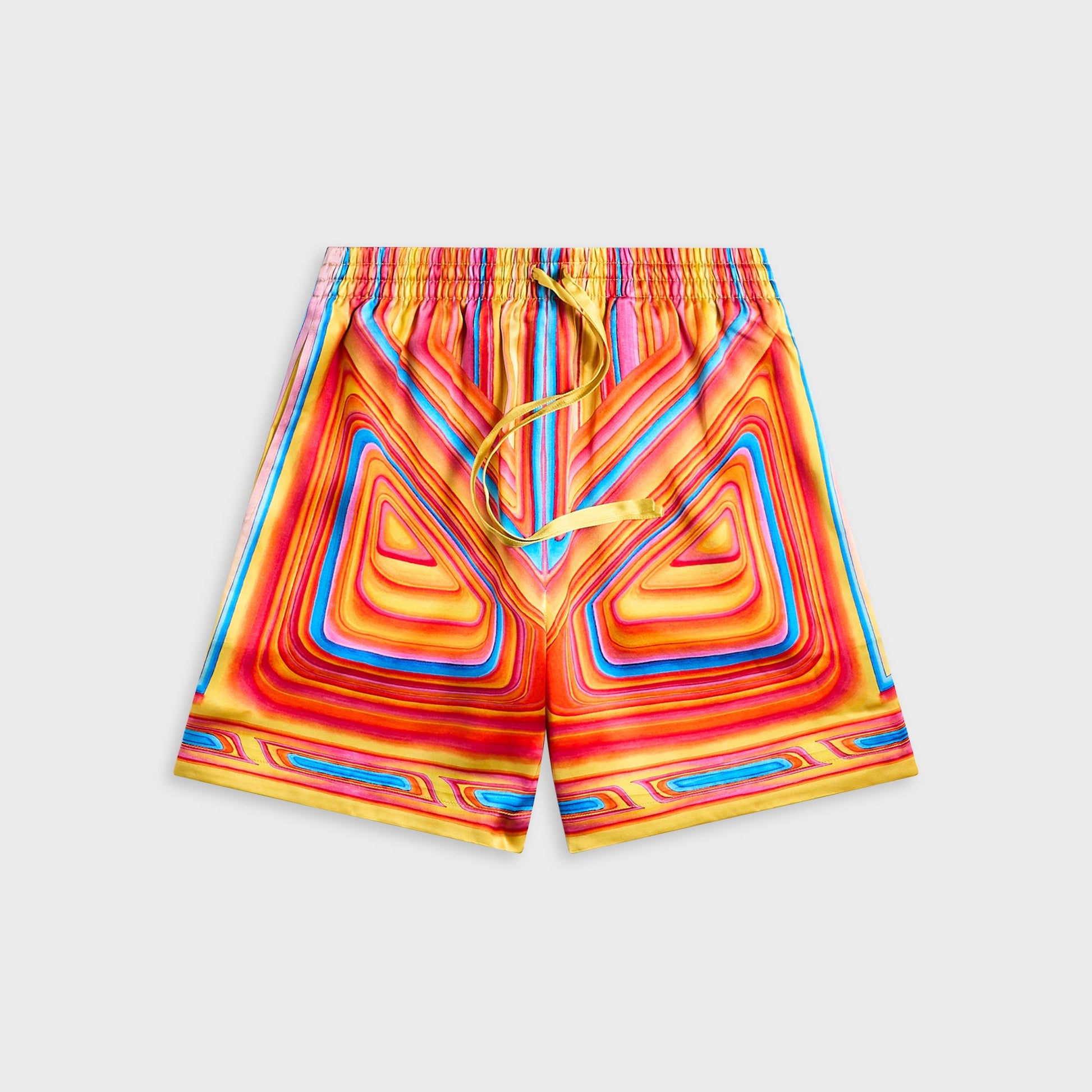 Men Kith Casablanca Drawstring Shorts - Orange / Multicolour