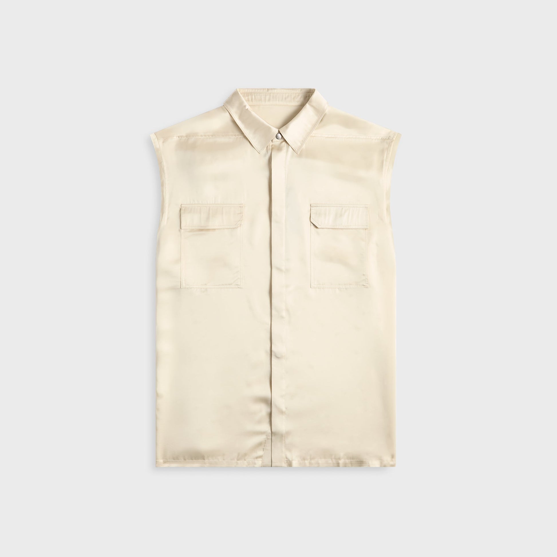 Men Kith Rick Owens Camicia Senza Maniche Jumbo Sl Outershirt - Dinge