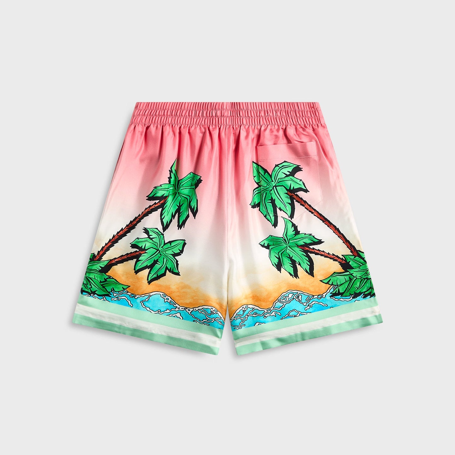 Men Kith Casablanca Drawstring Shorts - Pink / Multicolour