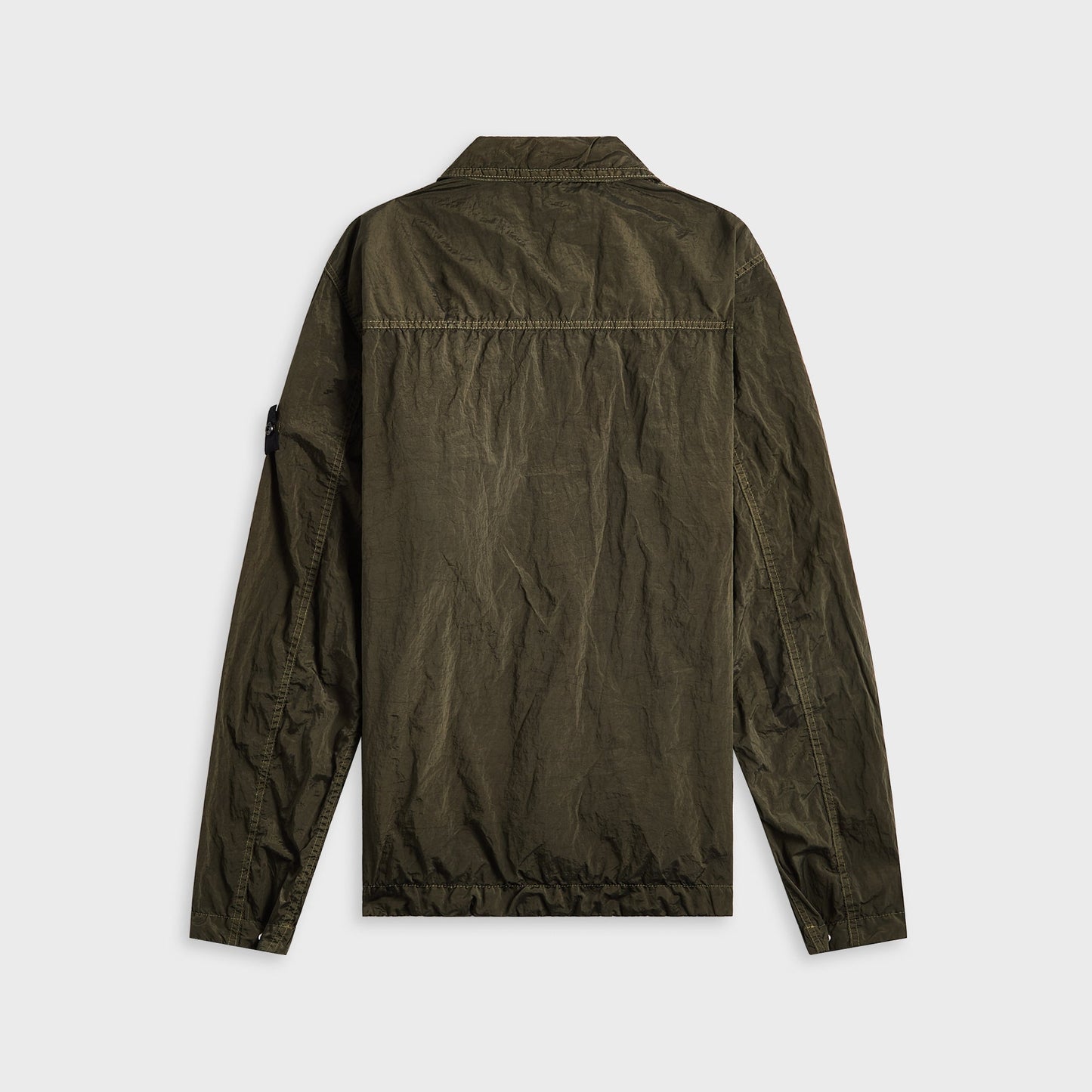 Men Kith Stone Island Nylon Metal Garment Dyed Shirt - Military Green