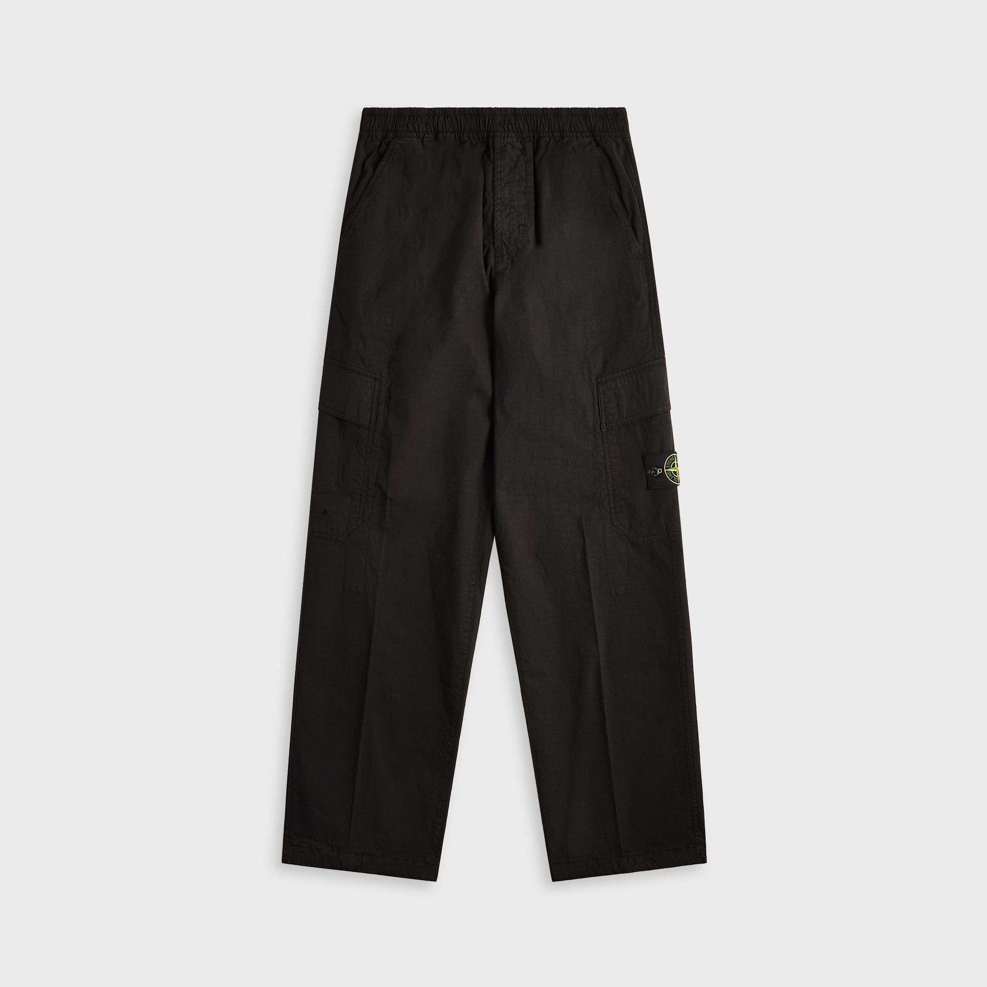 Men Kith Stone Island Mil-Spec Stretch Ripstop-Tc Garment Dyed Cargo Pant - Bla