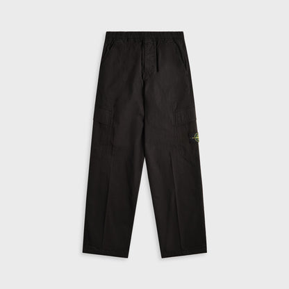 Men Kith Stone Island Mil-Spec Stretch Ripstop-Tc Garment Dyed Cargo Pant - Bla