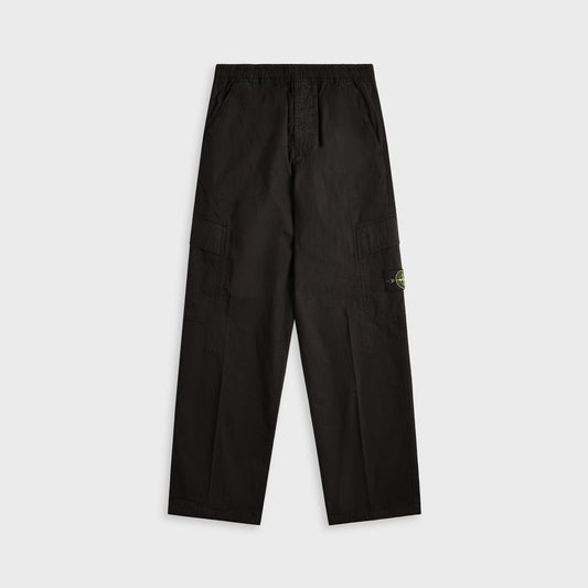 Men Kith Stone Island Mil-Spec Stretch Ripstop-Tc Garment Dyed Cargo Pant - Bla