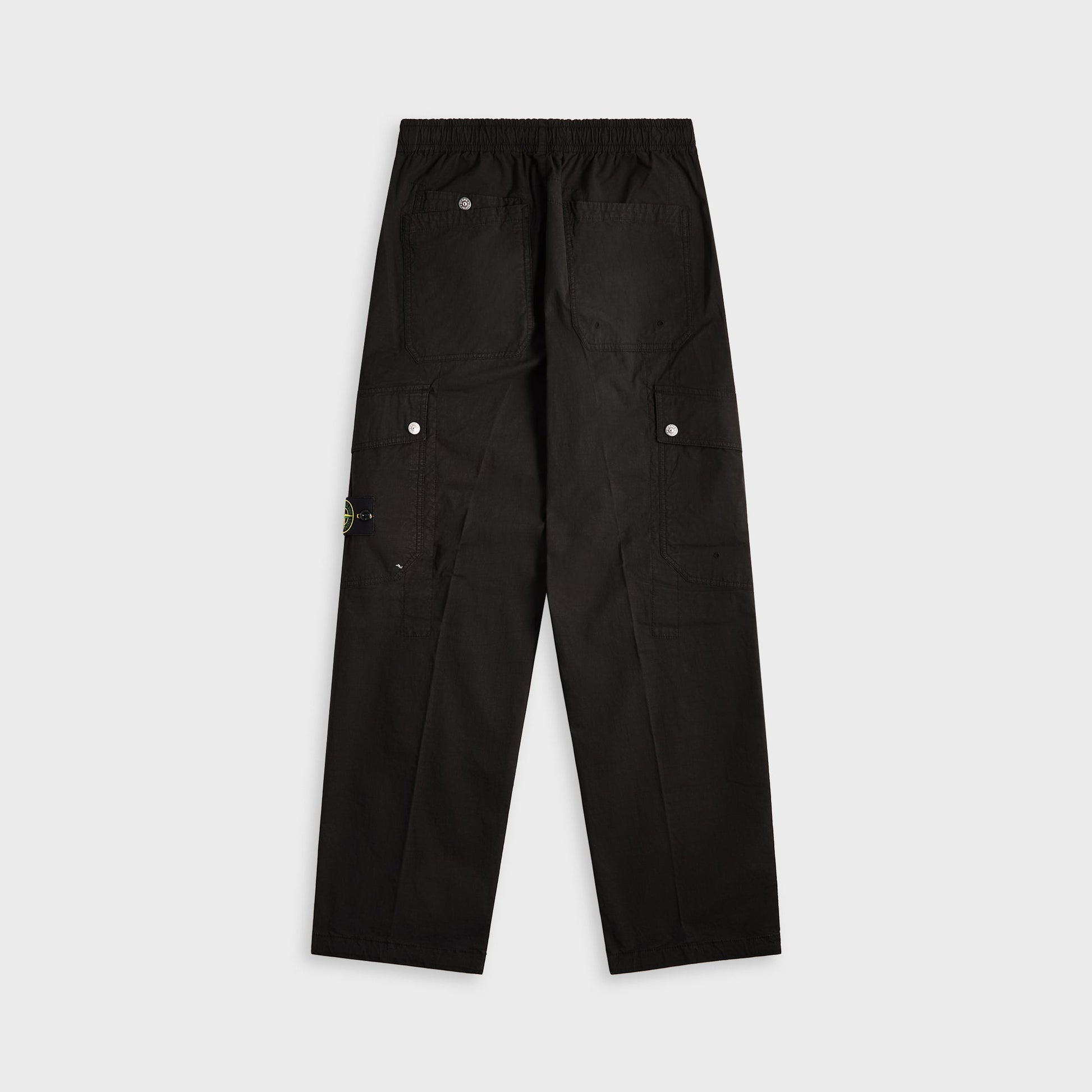 Men Kith Stone Island Mil-Spec Stretch Ripstop-Tc Garment Dyed Cargo Pant - Bla