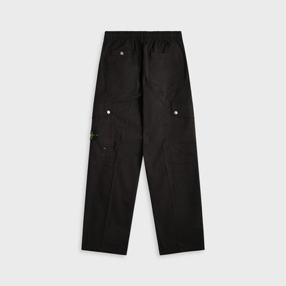 Men Kith Stone Island Mil-Spec Stretch Ripstop-Tc Garment Dyed Cargo Pant - Bla