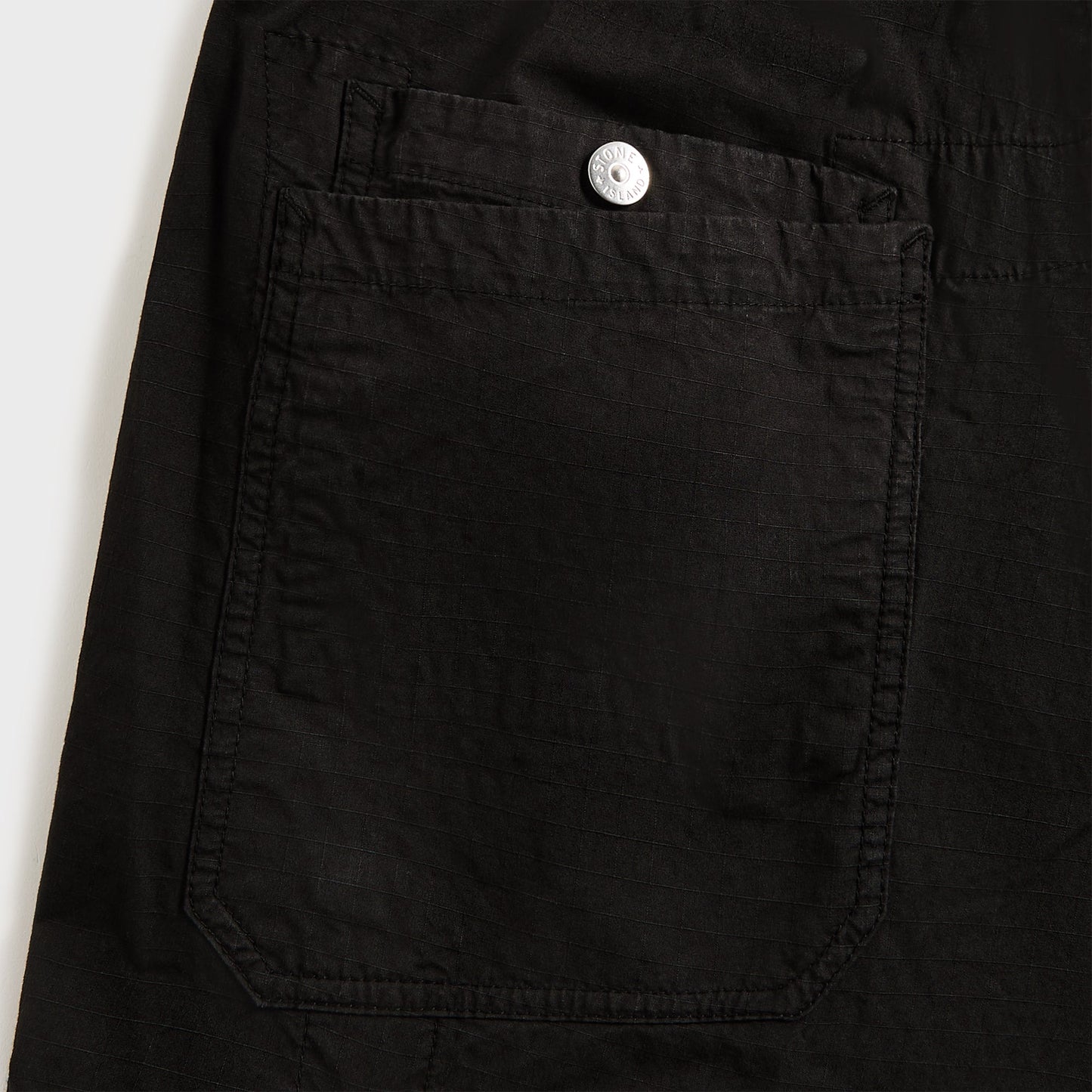 Men Kith Stone Island Mil-Spec Stretch Ripstop-Tc Garment Dyed Cargo Pant - Bla