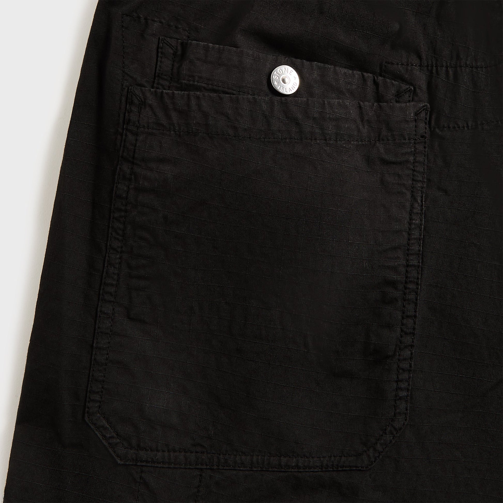 Men Kith Stone Island Mil-Spec Stretch Ripstop-Tc Garment Dyed Cargo Pant - Bla