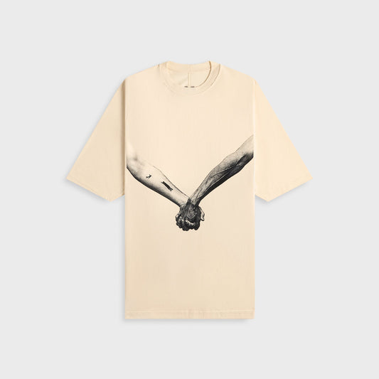 Men Kith Rick Owens Tee Jumbo - Natural Black