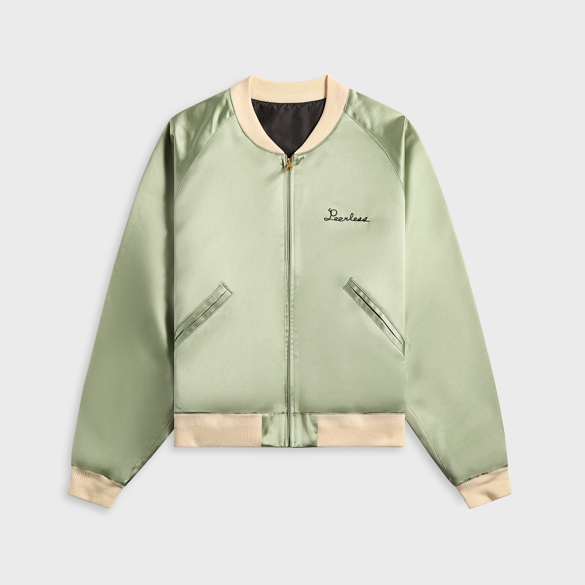 Men Kith Visvim Hackett Swing Top Silk - Light Green
