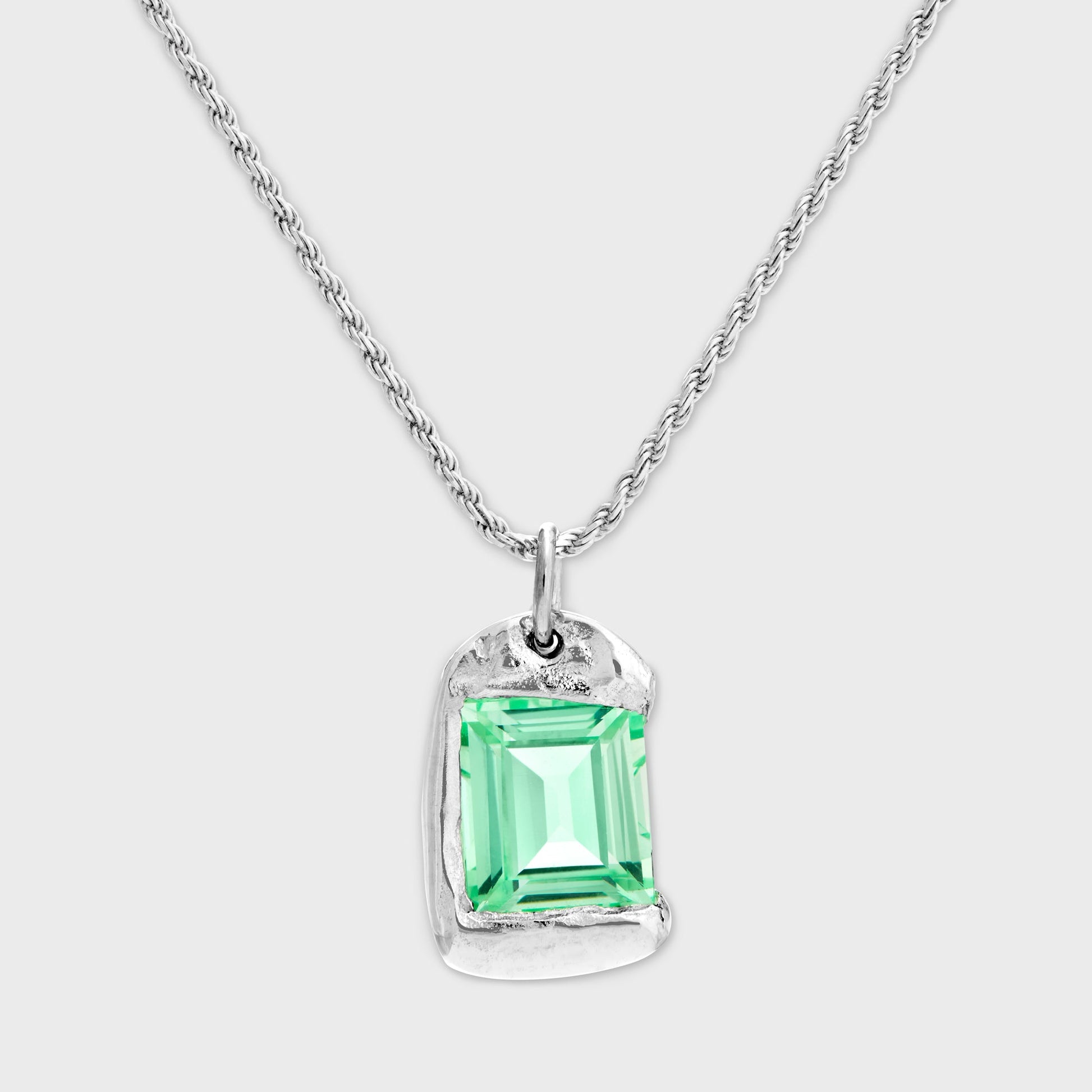Men Kith Bleue Burnham Rose Pendant - Green