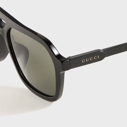 Men Kith Gucci Rectangle Frames - Black