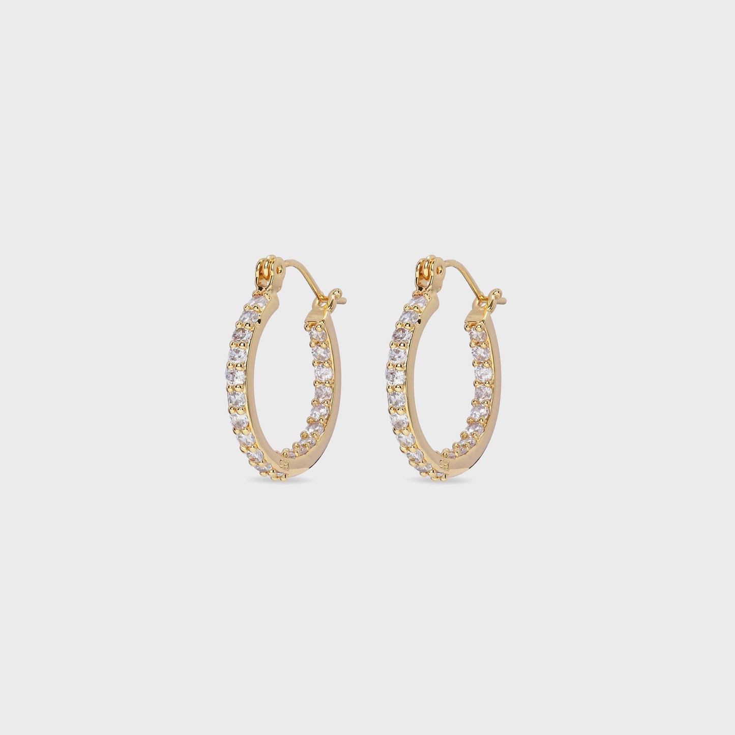 Women Kith Crystal Haze Serena Small Hoops - Clear