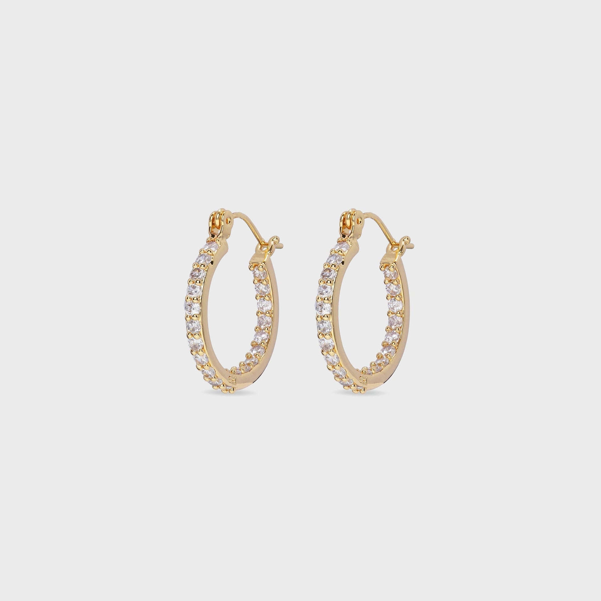 Women Kith Crystal Haze Serena Small Hoops - Clear