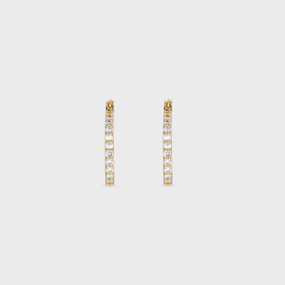 Women Kith Crystal Haze Serena Small Hoops - Clear