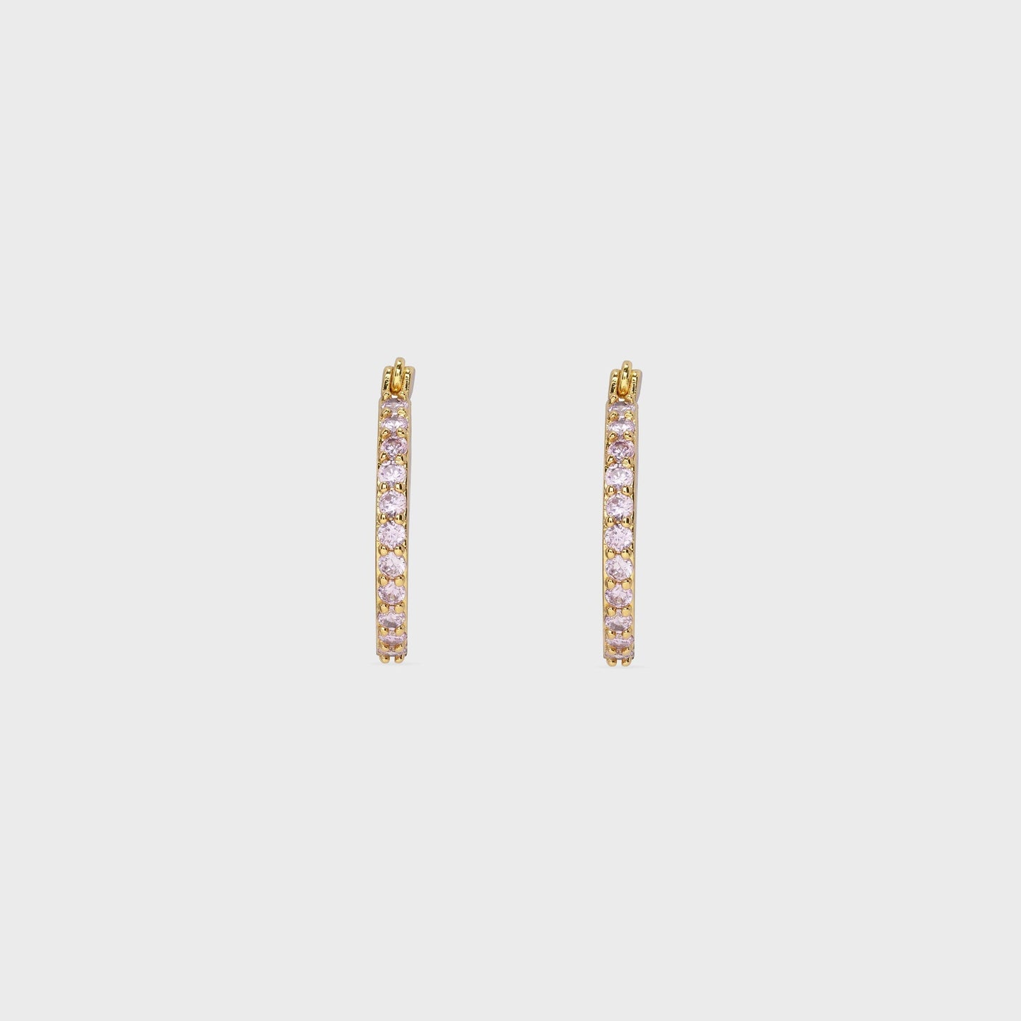 Women Kith Crystal Haze Serena Small Hoops - Pink