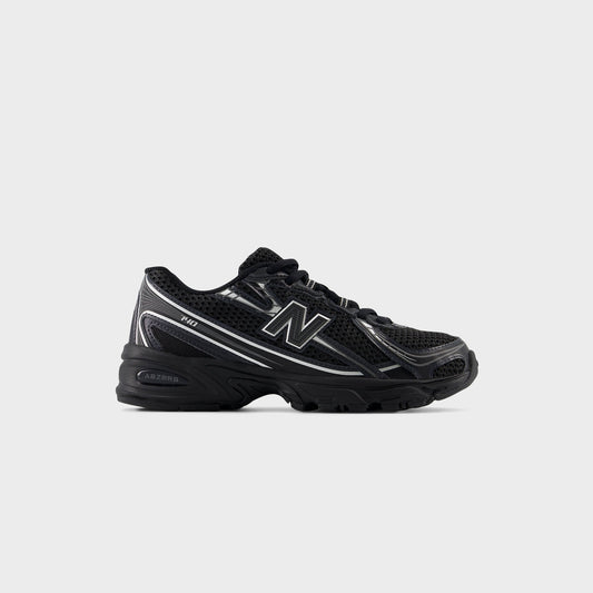 Kids Kith New Balance GS 740 - Black / Silver Metallic