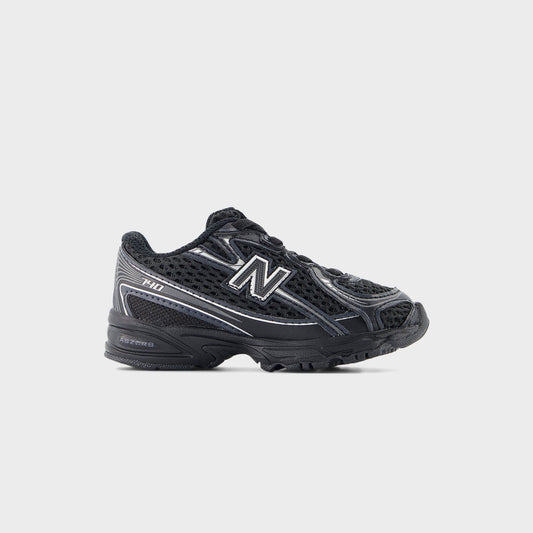 Men|Women|Kids Kith New Balance TD 740 Bungee Lace - Black / Silver Metallic