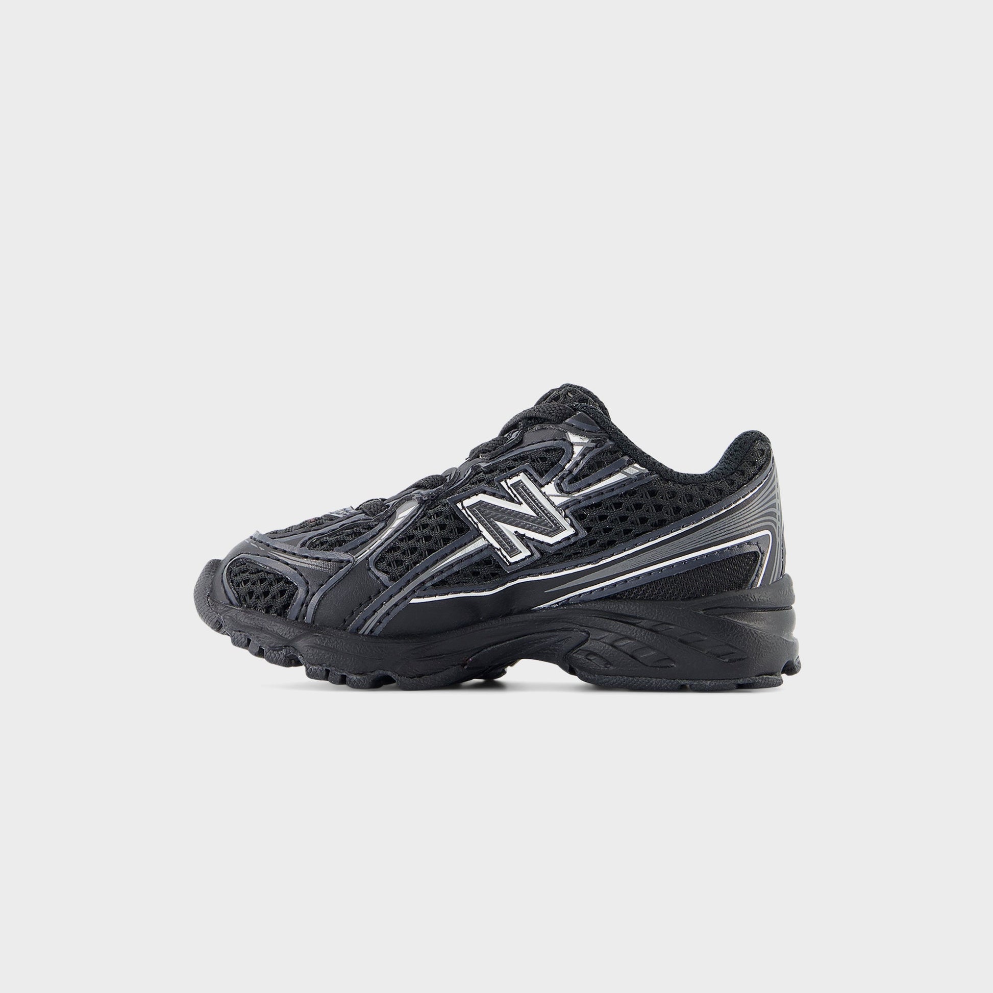 Men|Women|Kids Kith New Balance TD 740 Bungee Lace - Black / Silver Metallic