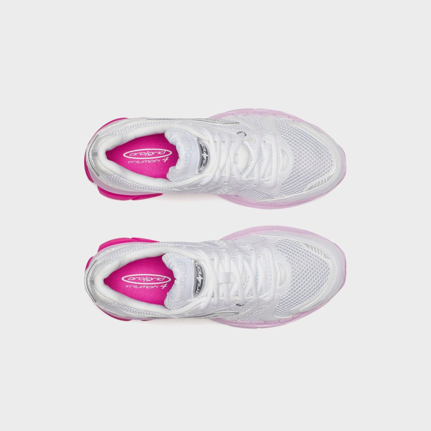 Women Kith Saucony WMNS Progrid Triumph 4 - White / Pink