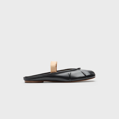 Women Kith Maison Margiela Tabi Ballerina Mule Elastic Band - Black