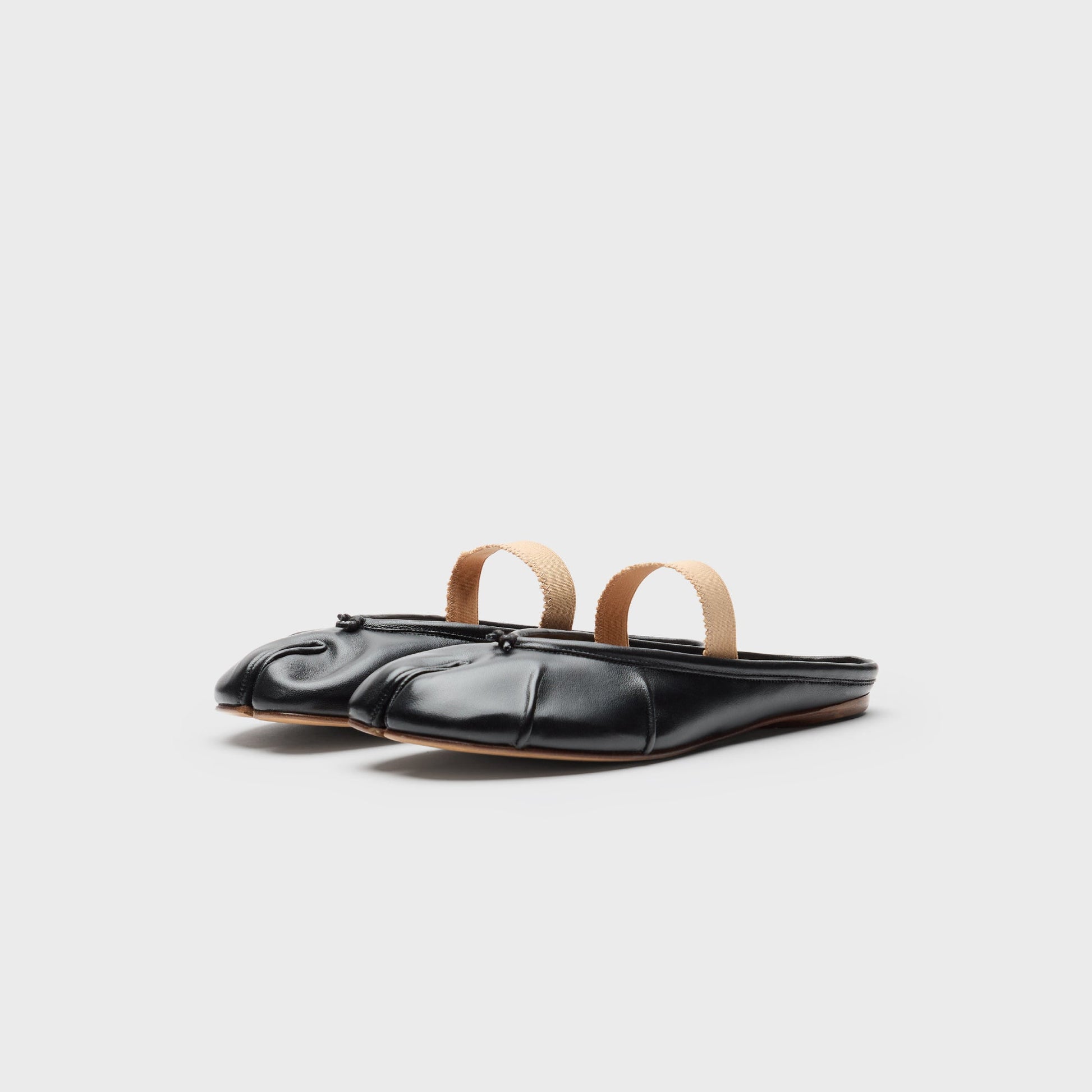 Women Kith Maison Margiela Tabi Ballerina Mule Elastic Band - Black
