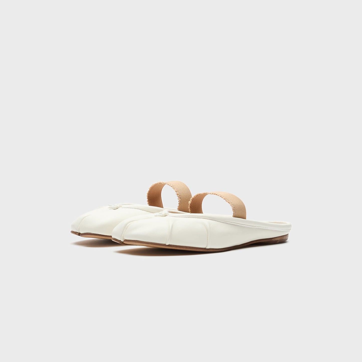 Women Kith Maison Margiela Tabi Ballerina Mule Elastic Band - White