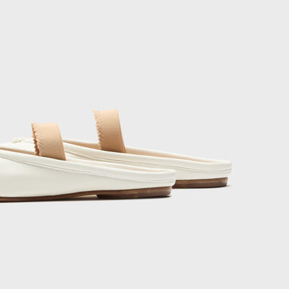 Women Kith Maison Margiela Tabi Ballerina Mule Elastic Band - White