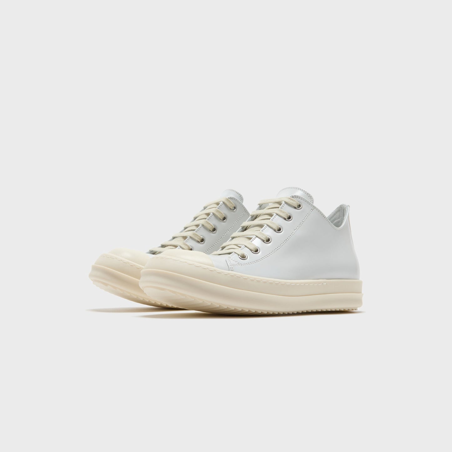 Women Kith Rick Owens WMNS Scarpe in Pelle Low Sneaks - Chalk / White / Milk / Mi