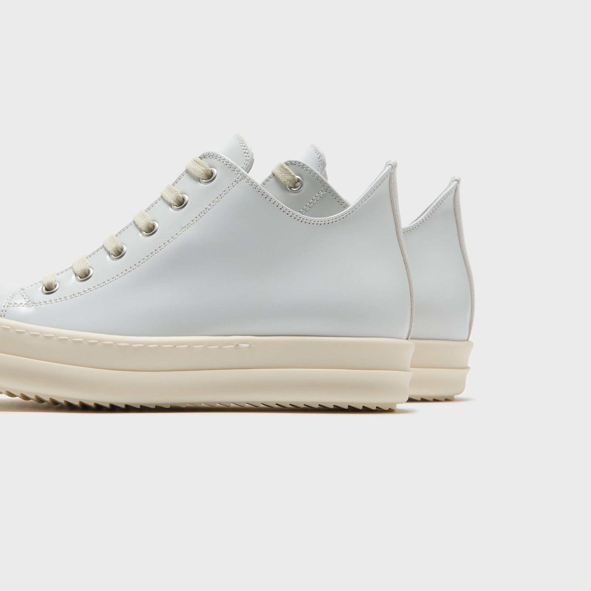 Women Kith Rick Owens WMNS Scarpe in Pelle Low Sneaks - Chalk / White / Milk / Mi