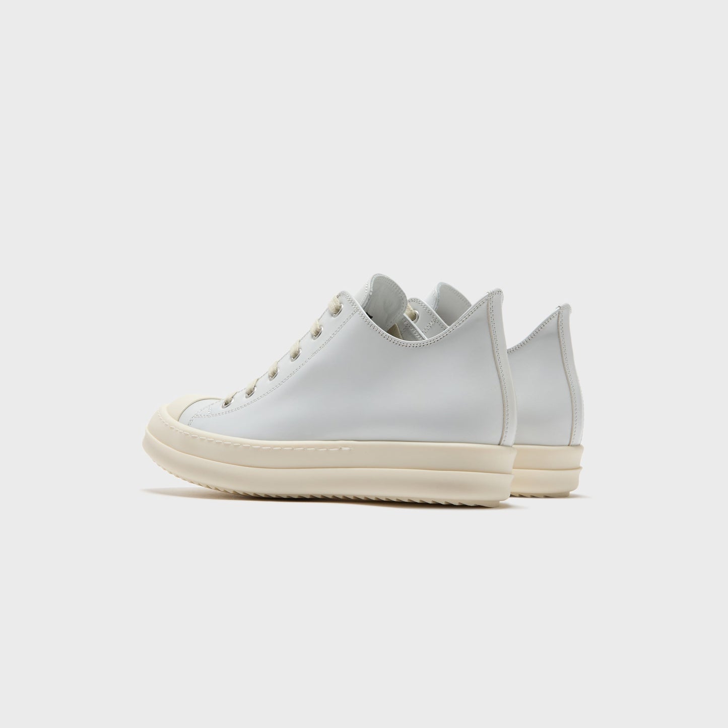 Women Kith Rick Owens WMNS Scarpe in Pelle Low Sneaks - Chalk / White / Milk / Mi