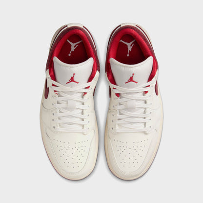Women Kith Nike Air Jordan 1 Low Se - Sail / Varsity Red / Team Red