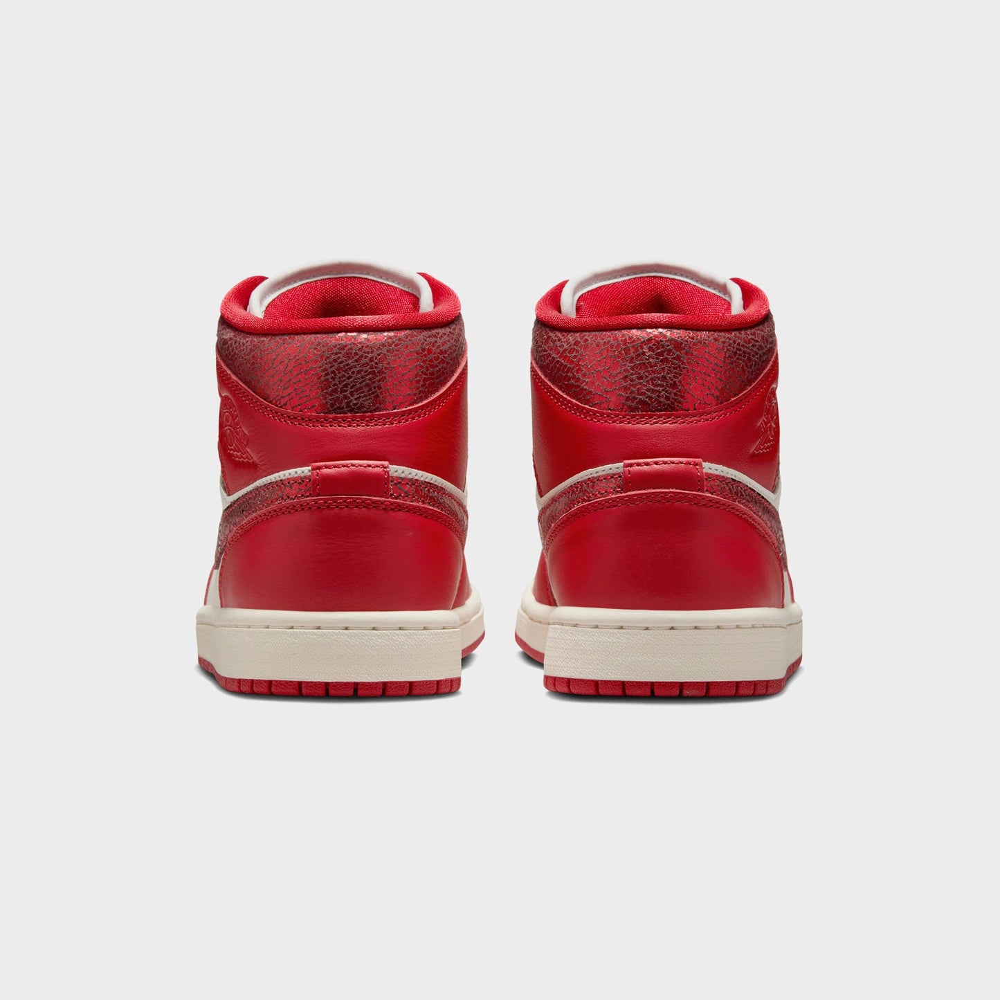 Women Kith Nike Air Jordan 1 Mid - Sail / Team Red / Varsity Red