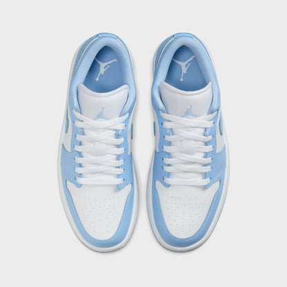 Women Kith Nike Air Jordan 1 Low - White / Aluminum