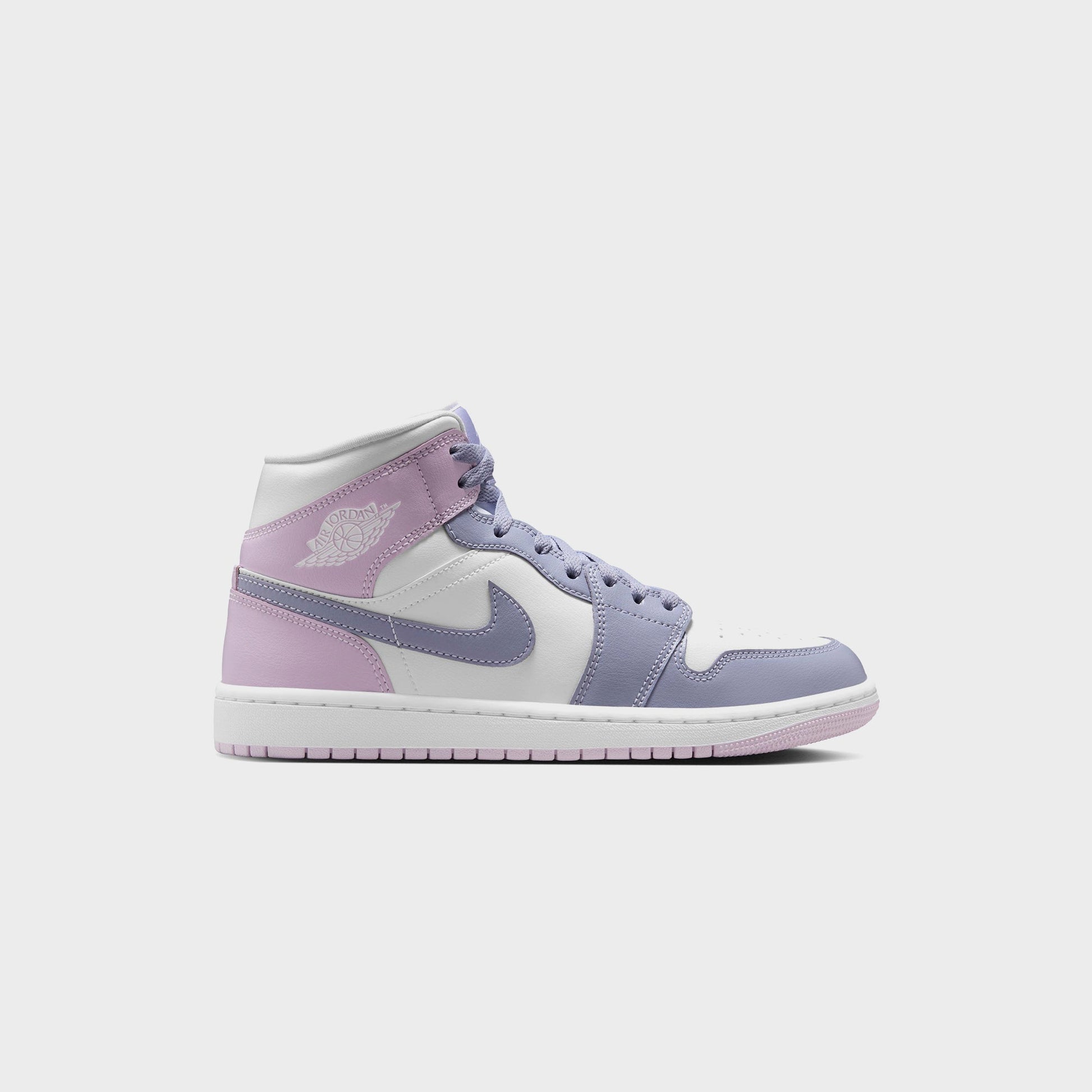 Women Kith Nike WMNS Air Jordan 1 Mid - Indigo Haze / Doll / White