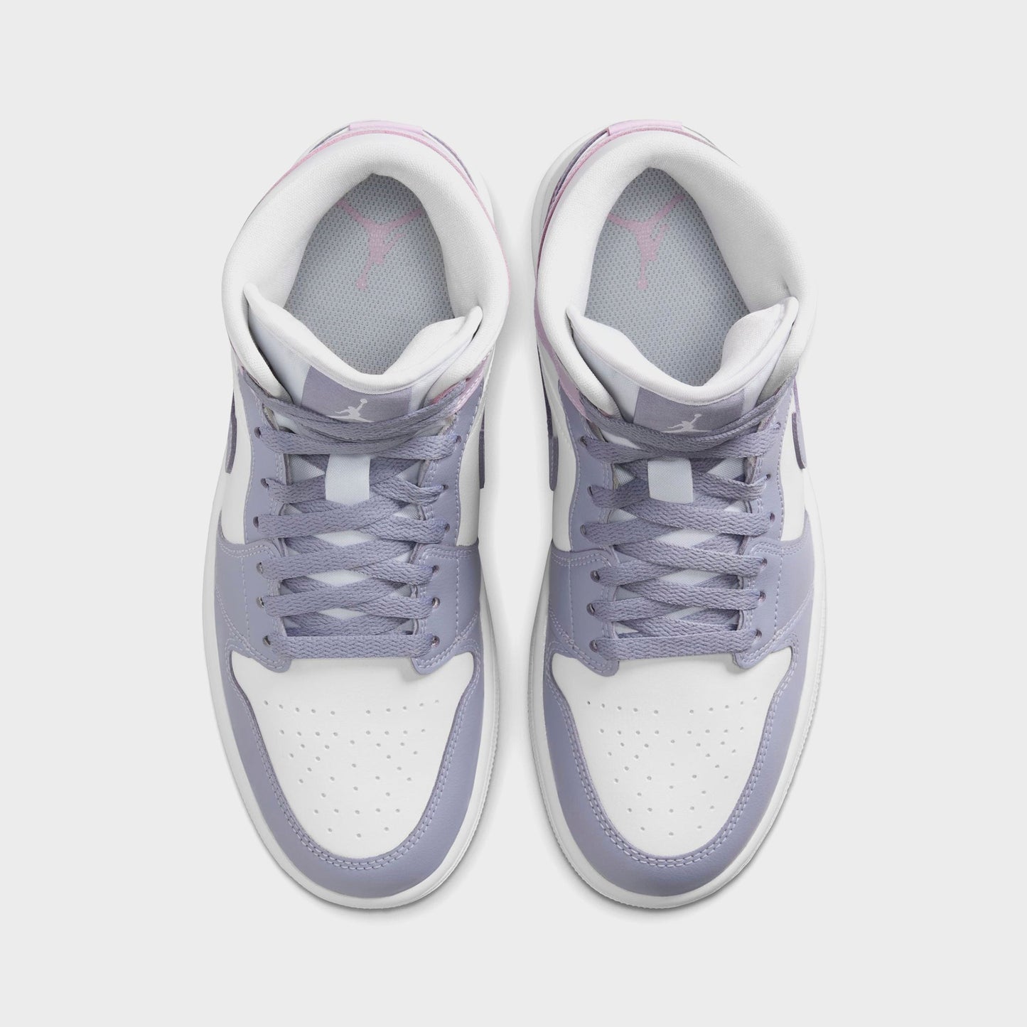 Women Kith Nike WMNS Air Jordan 1 Mid - Indigo Haze / Doll / White