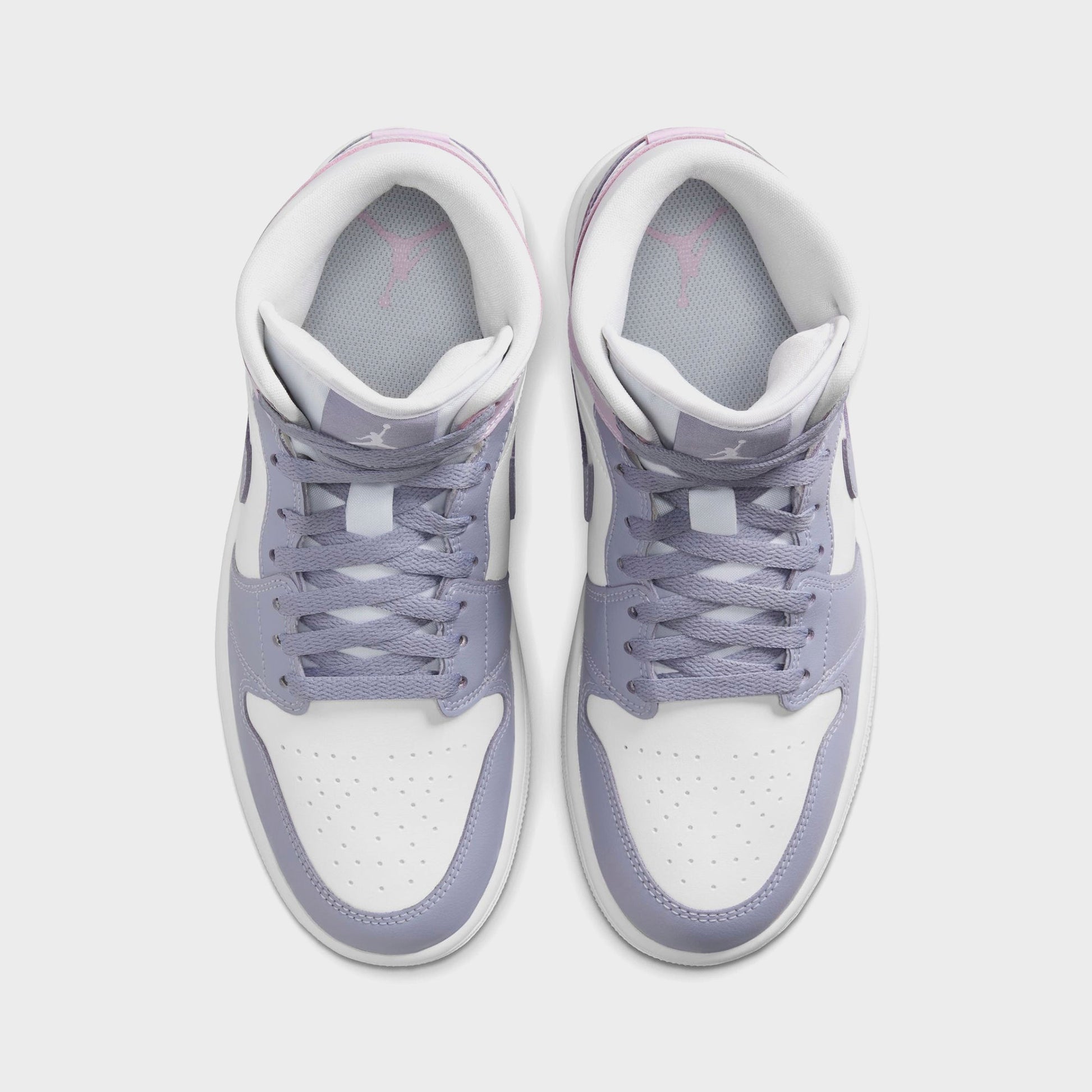 Women Kith Nike WMNS Air Jordan 1 Mid - Indigo Haze / Doll / White