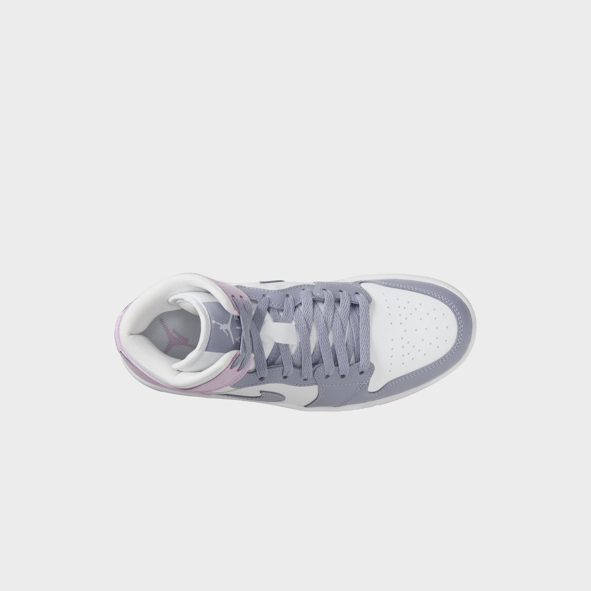 Women Kith Nike WMNS Air Jordan 1 Mid - Indigo Haze / Doll / White