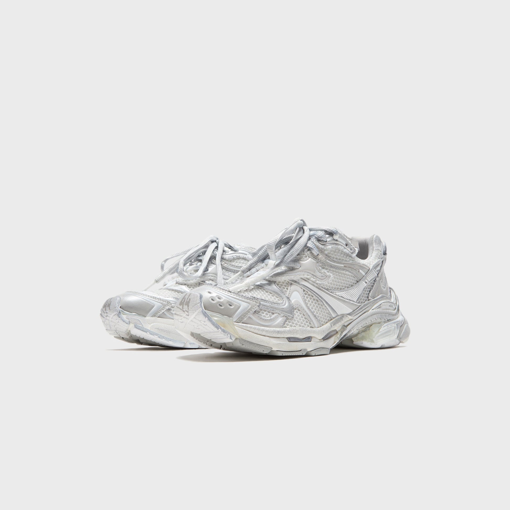 Men Kith Balenciaga Runner 2 - White / Silver / Grey