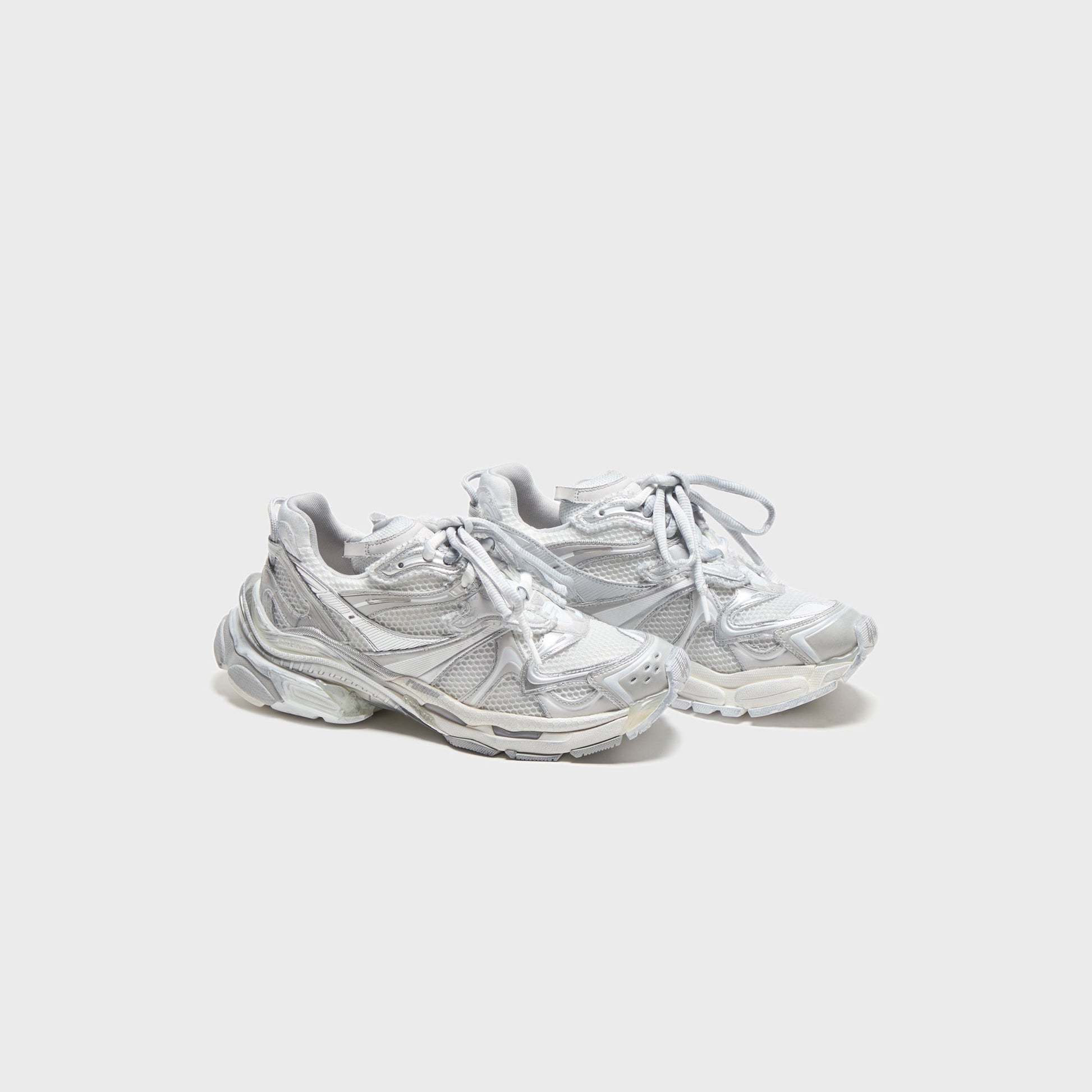 Men Kith Balenciaga Runner 2 - White / Silver / Grey